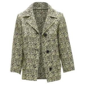 Marni speckle jacquard cotton blend cropped jacket
