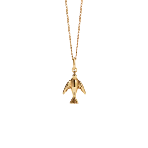 Meadowlark Jewellery Meadowlark - Dove Charm Necklace Gold Plated