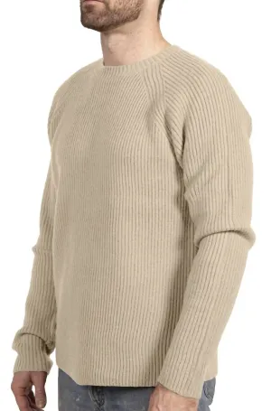 Merino Wool Sweater In Oatmeal