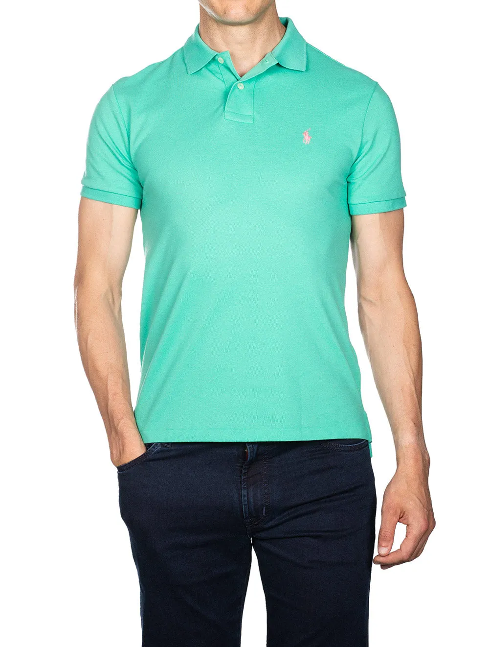 Mesh Polo Shirt Green