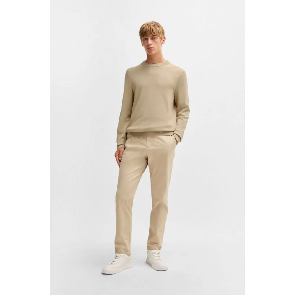 Micro-structured sweater in cotton