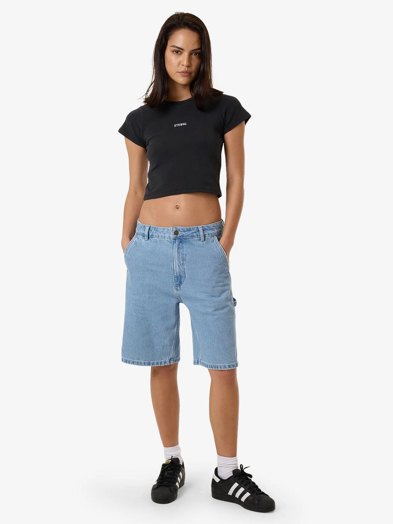 Minimal Thrills Mini Tee - Faded Black