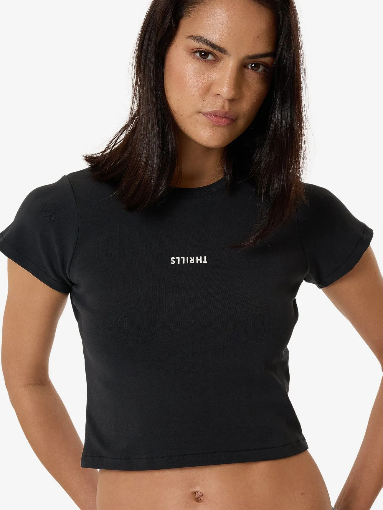 Minimal Thrills Mini Tee - Faded Black