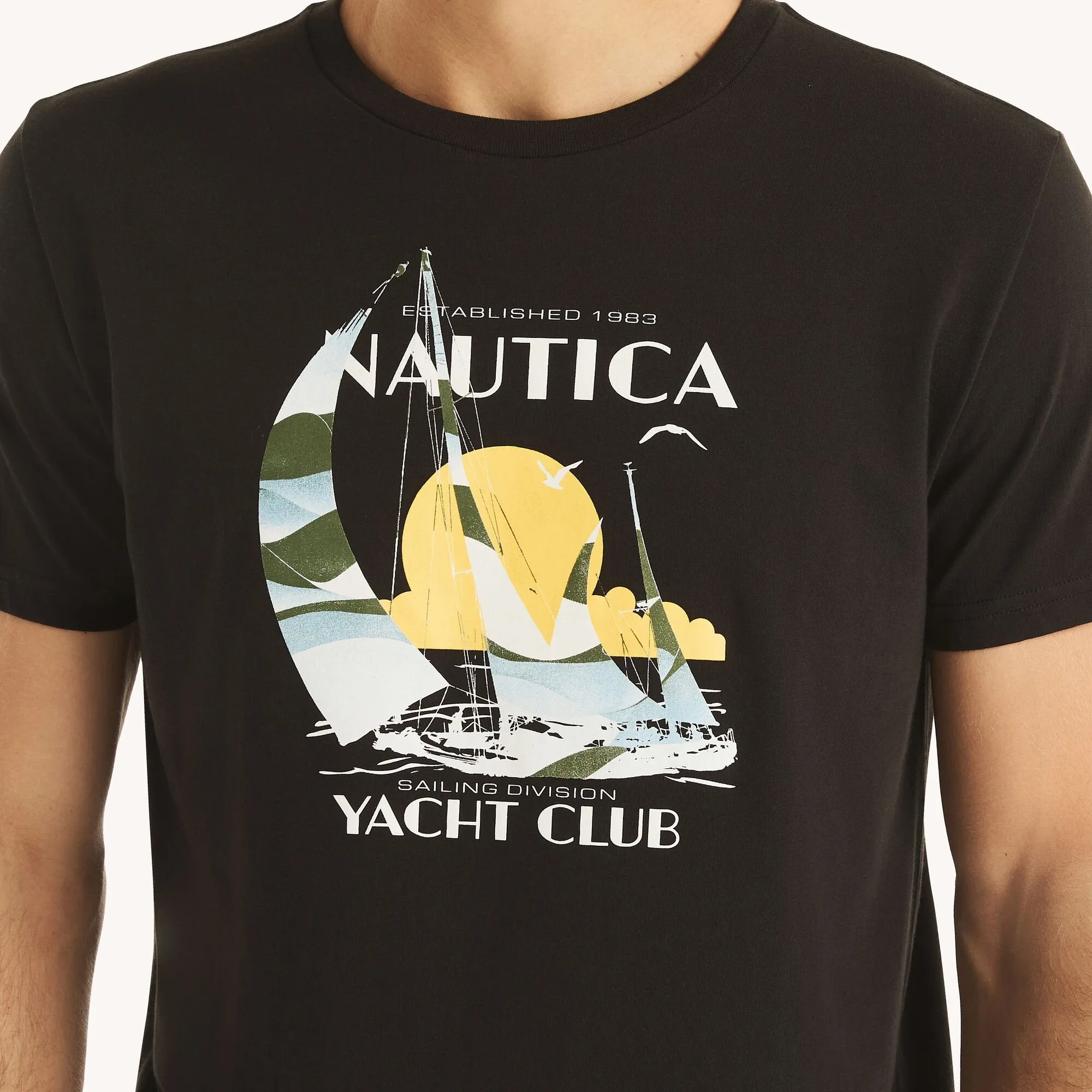 Nautica Mens Yacht Club Graphic T-Shirt