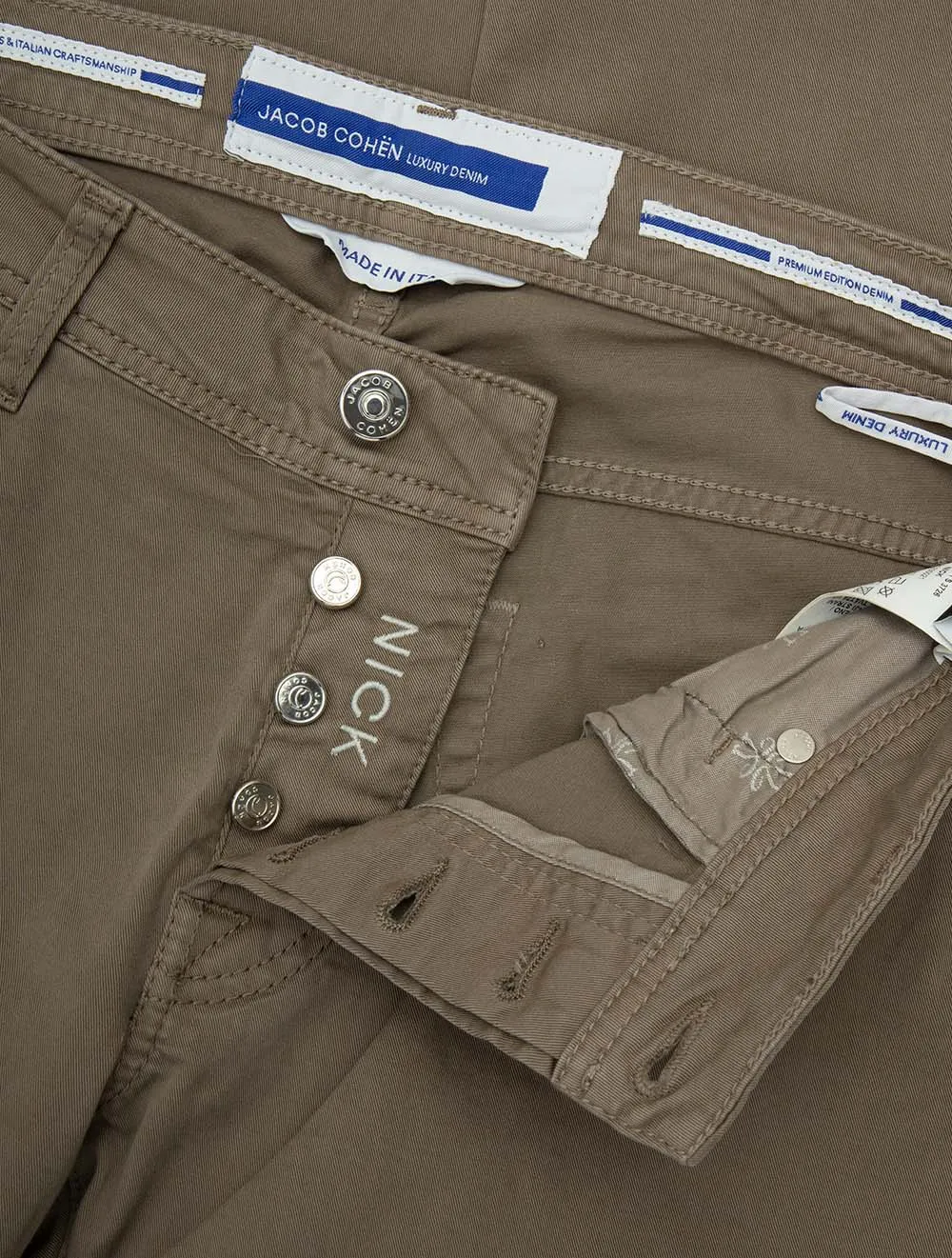 Nick 5 Pocket Super Slim Jeans Taupe