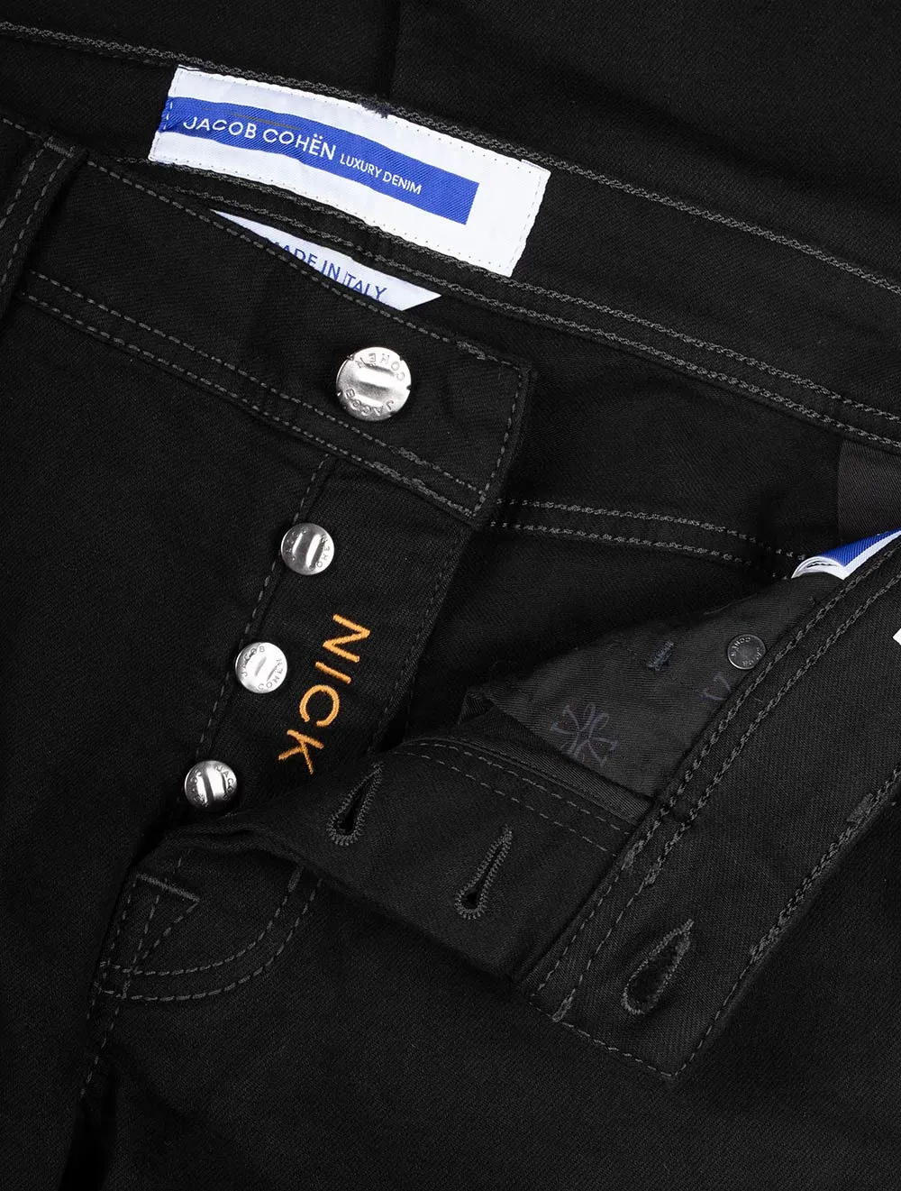 Nick Black Badge Denim Jean Black
