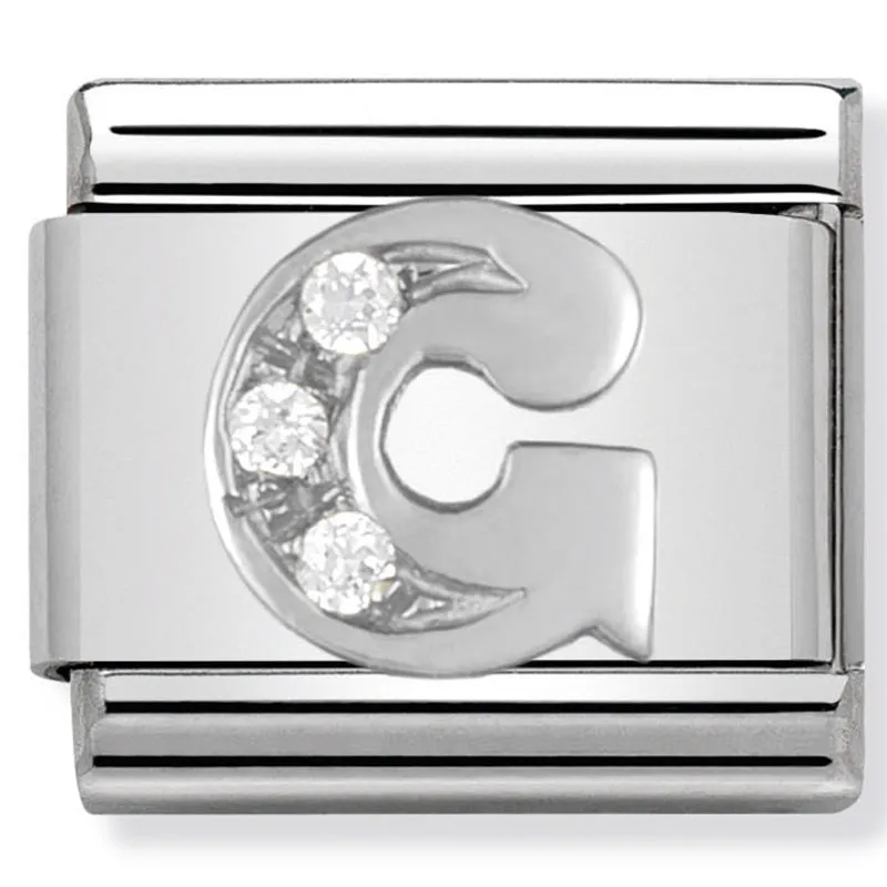 Nomination Initials Jewellery Letter G Silver
