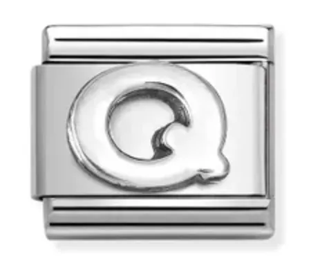 Nomination Initials Jewellery Silver Letter Q Charm