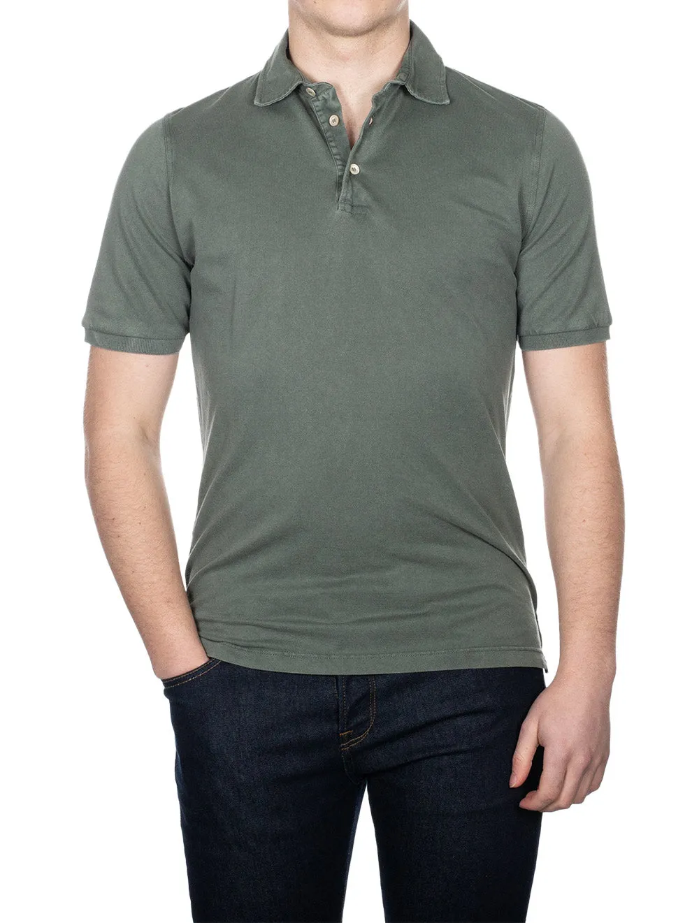 North Piquet Short Sleeve Polo Green