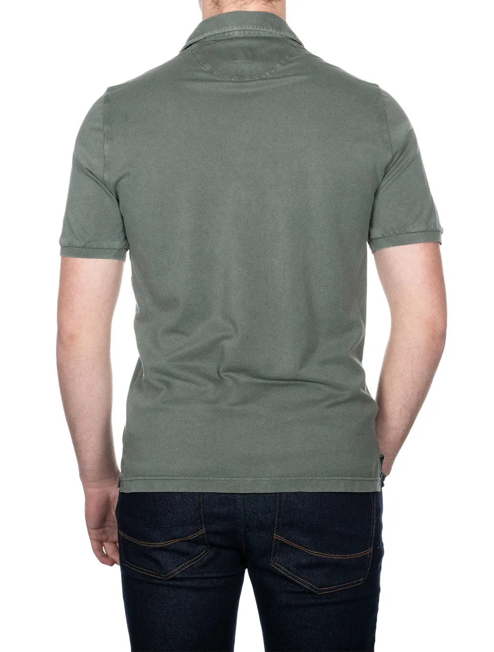 North Piquet Short Sleeve Polo Green