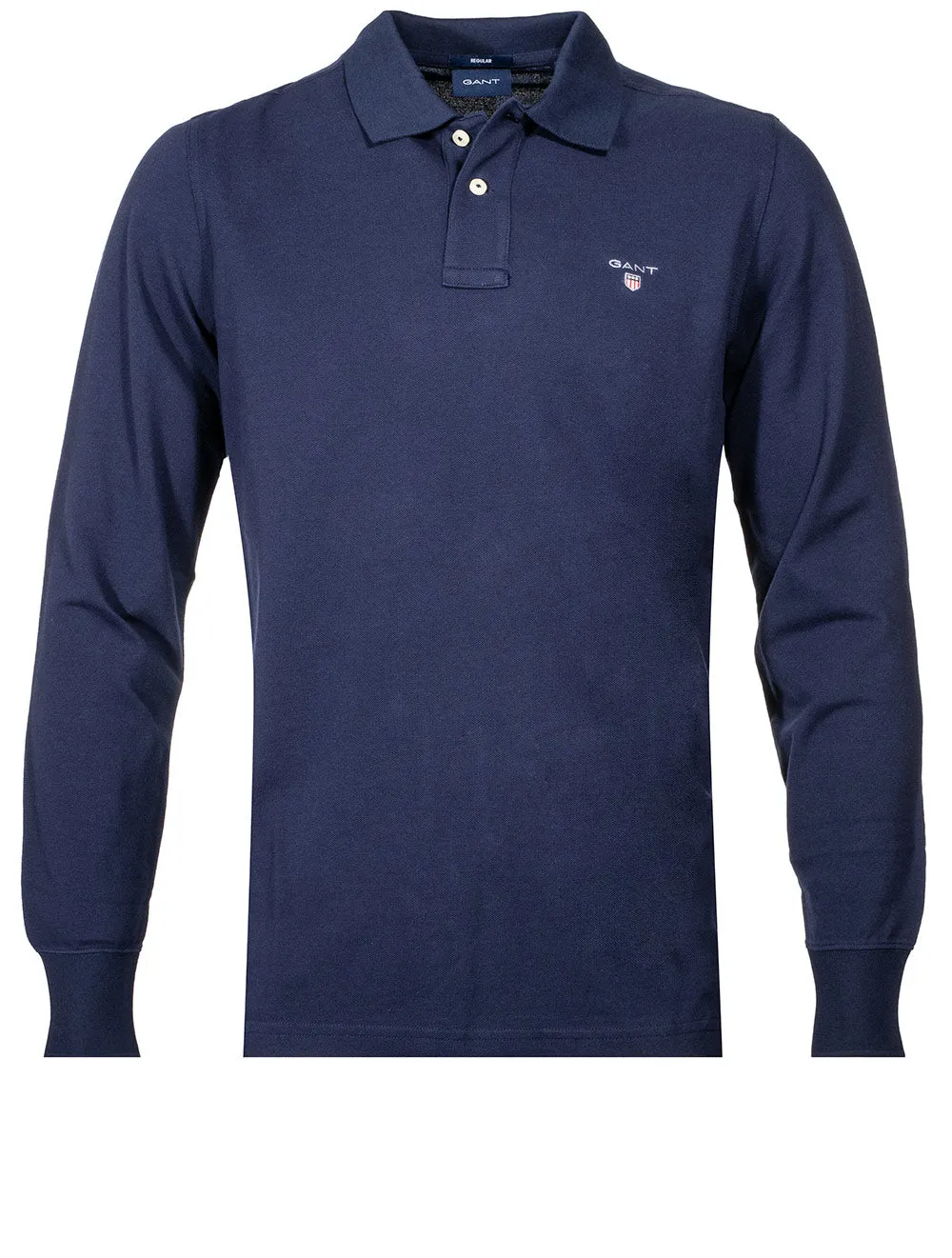 Original Long Sleeve Polo Shirt Evening Blue