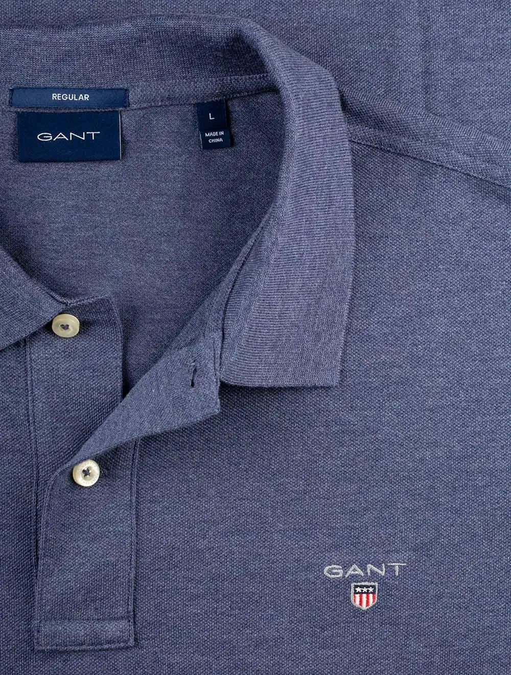 Original Piqu�� Polo Shirt Dark Jeansblue Melange