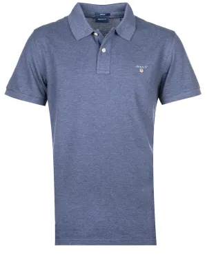 Original Piqu�� Polo Shirt Dark Jeansblue Melange