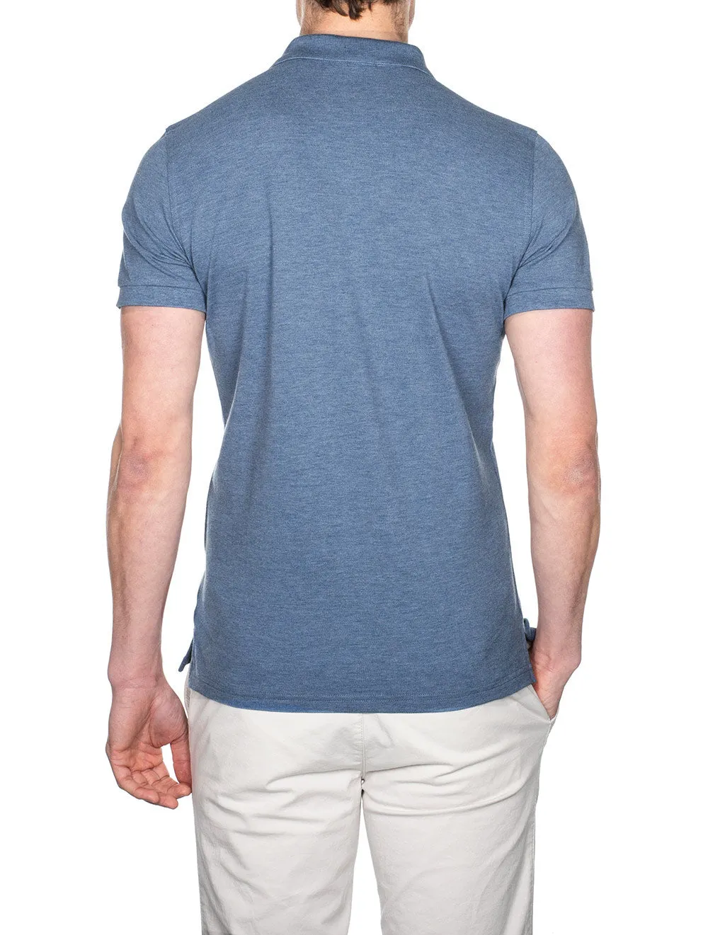 Original Piqu�� Polo Shirt Dark Jeansblue Melange