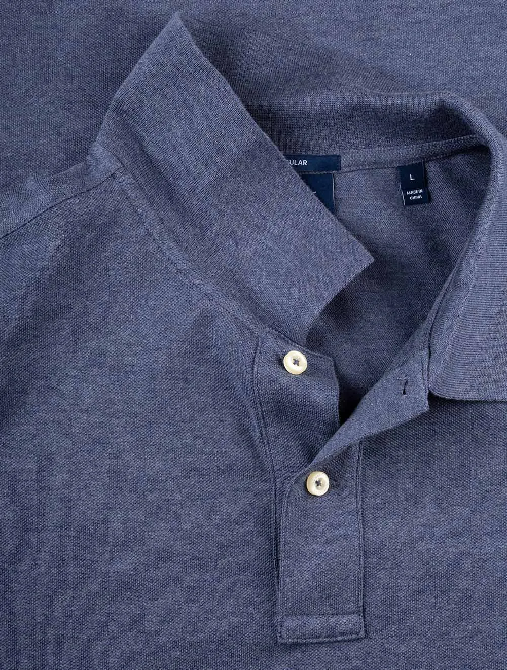 Original Piqu�� Polo Shirt Dark Jeansblue Melange
