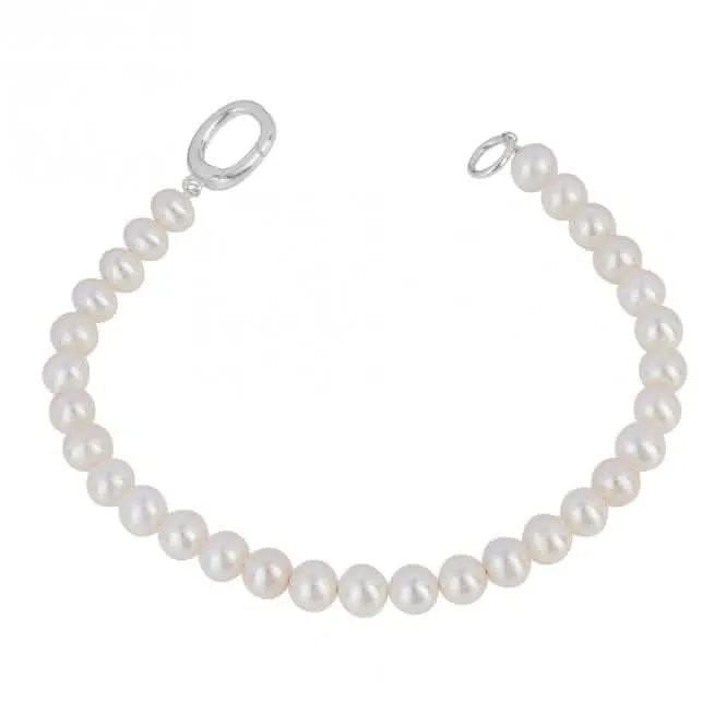 Pearl Charm Holder Catch Bracelet B5388W Beginnings Jewellery