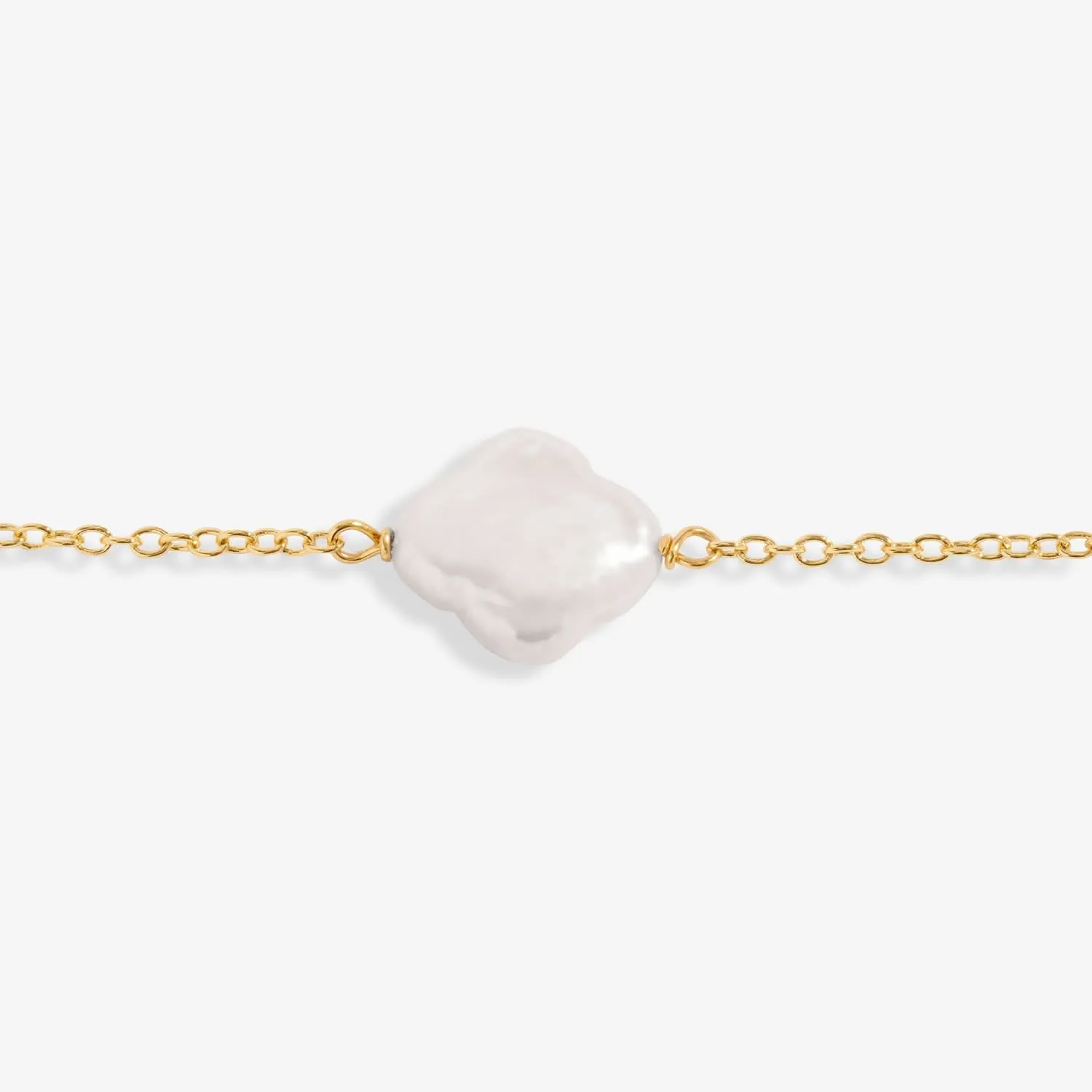 Pearl Clover Gold Plated Anklet 8531 Joma Jewellery