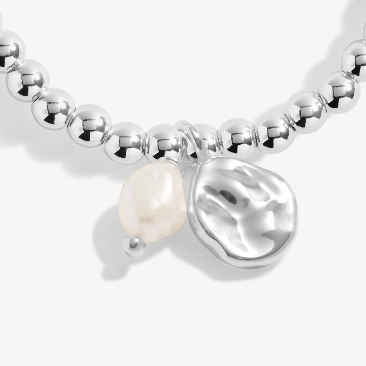 Pearl Silver Plated Anklet 8625 Joma Jewellery