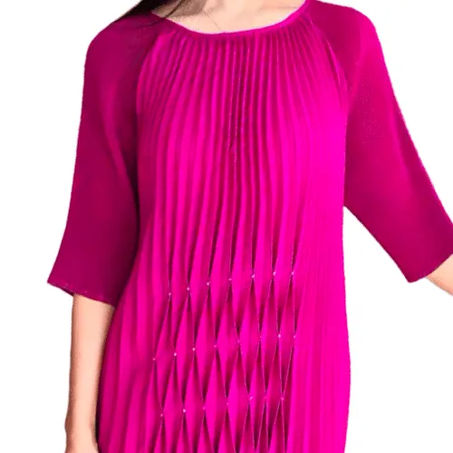 Pleated elegant dress