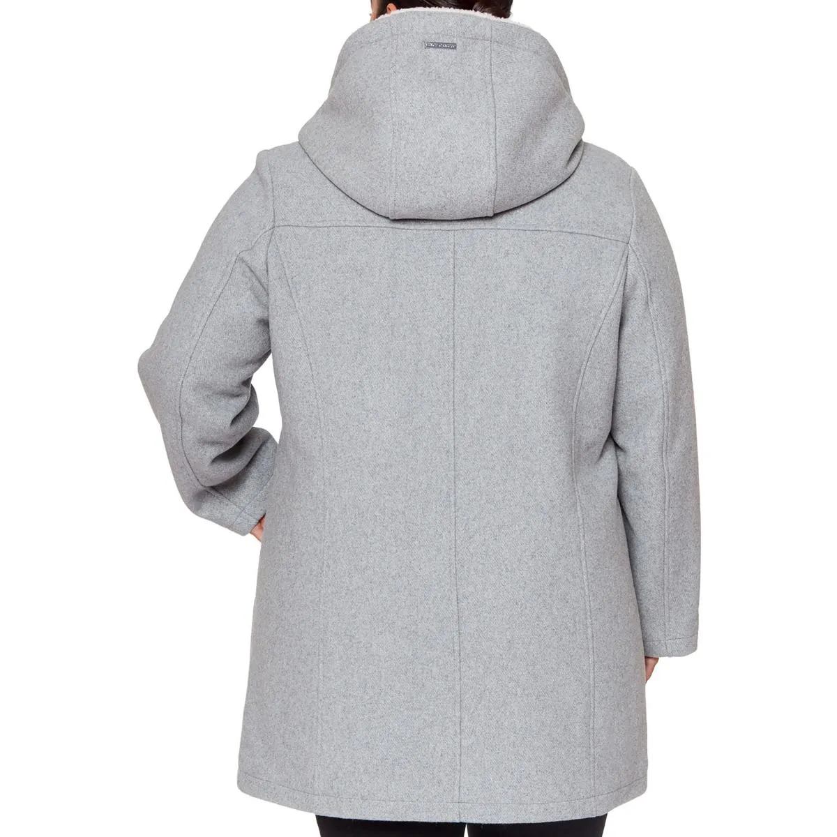 Plus Womens Wool Hooded Walker Coat