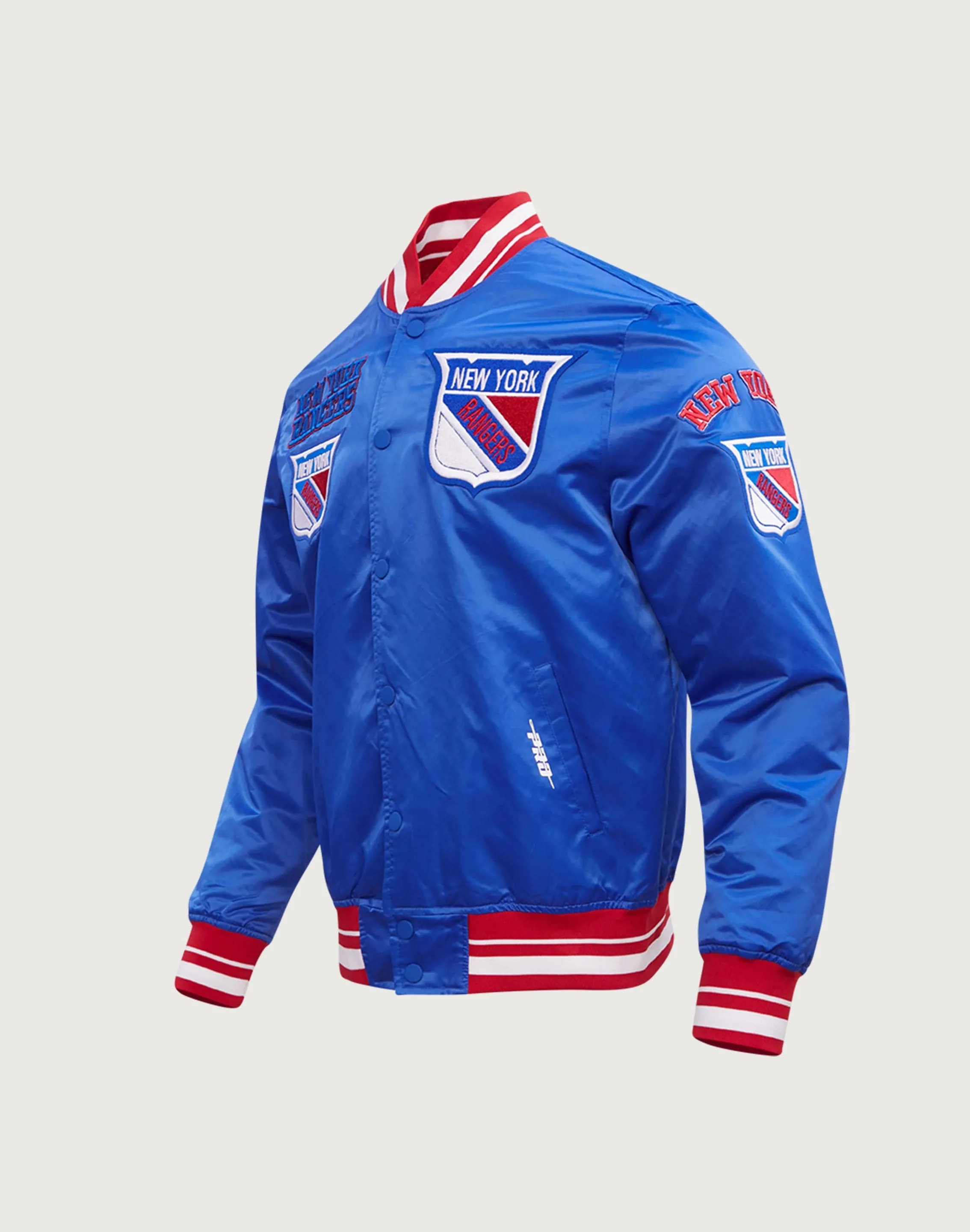 Pro Standard New York Rangers Retro Classic Rib Satin Jacket