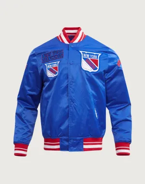 Pro Standard New York Rangers Retro Classic Rib Satin Jacket