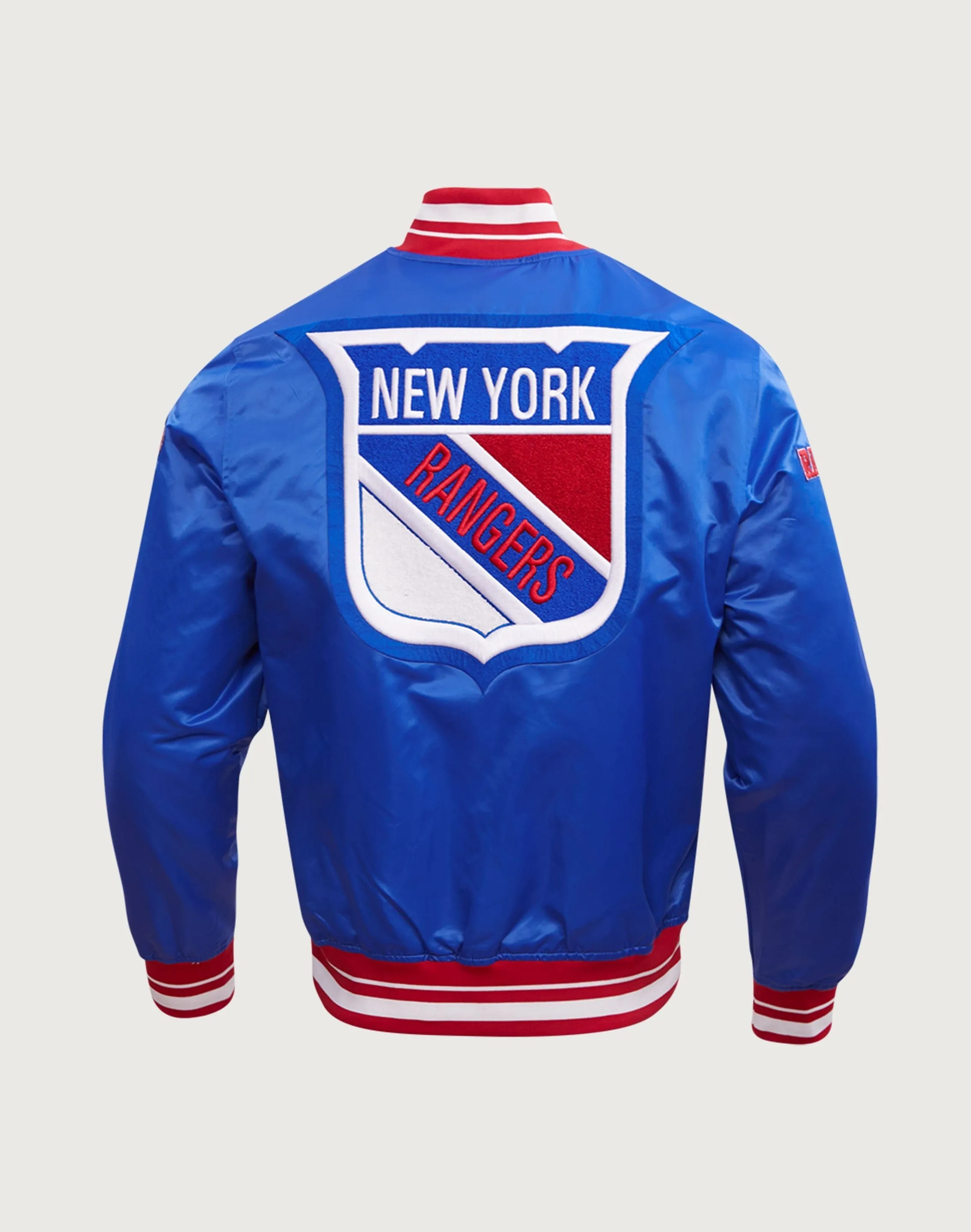 Pro Standard New York Rangers Retro Classic Rib Satin Jacket