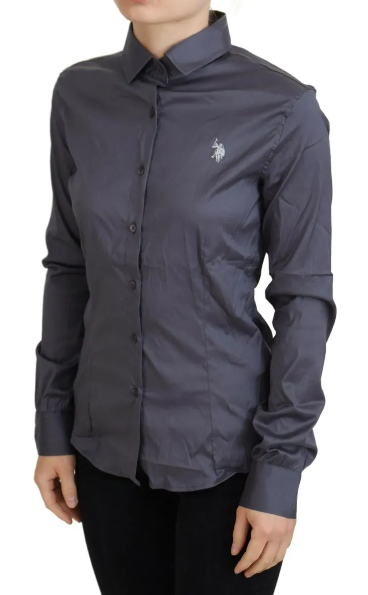Ralph Lauren  Printed Long Sleeves Colla Women's Top