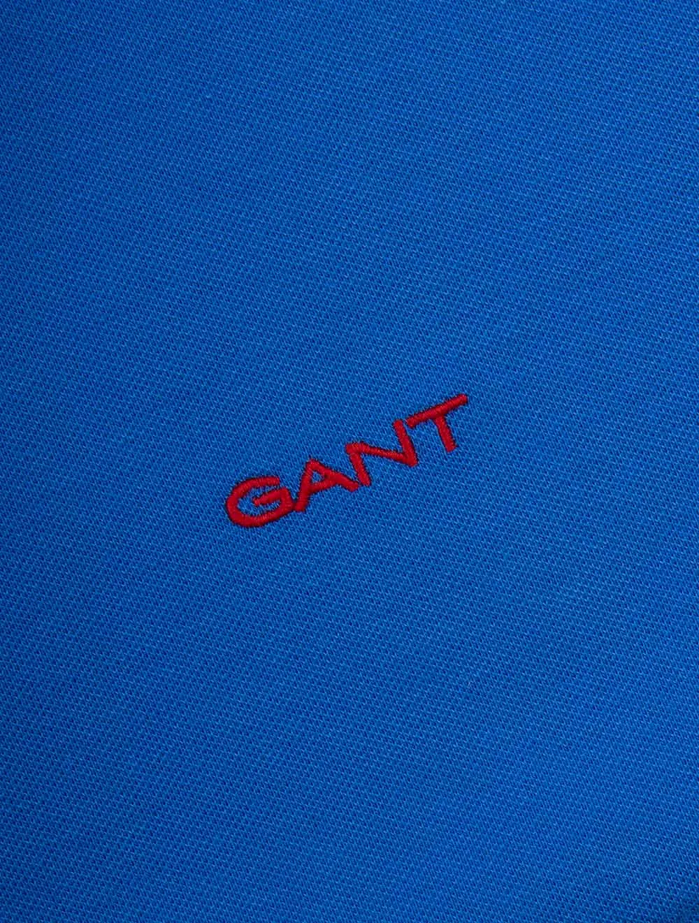 Regular Contrast Pique Short Sleeve Polo Shirt Lapis Blue