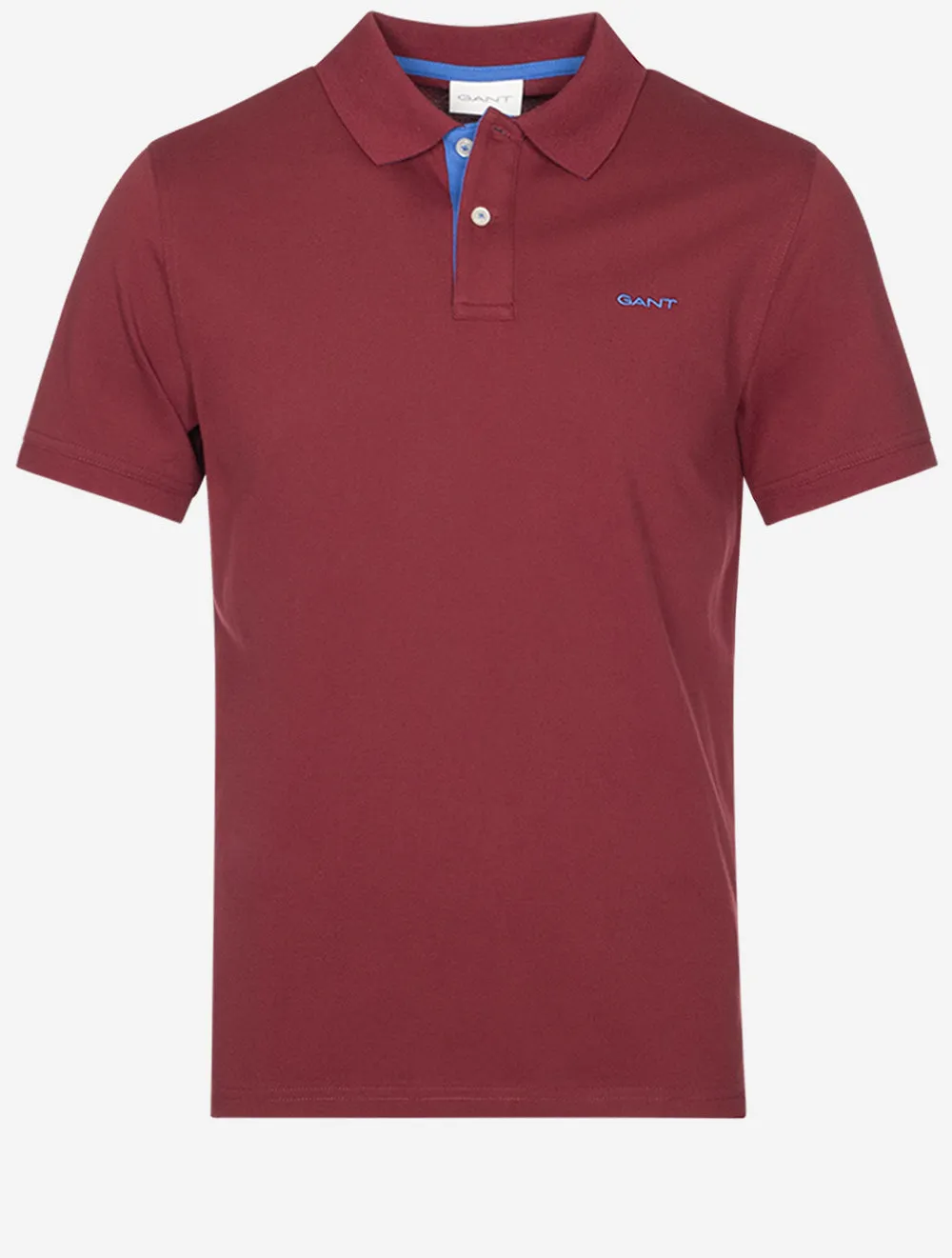 Regular Contrast Pique Short Sleeve Rugger Plumped Red