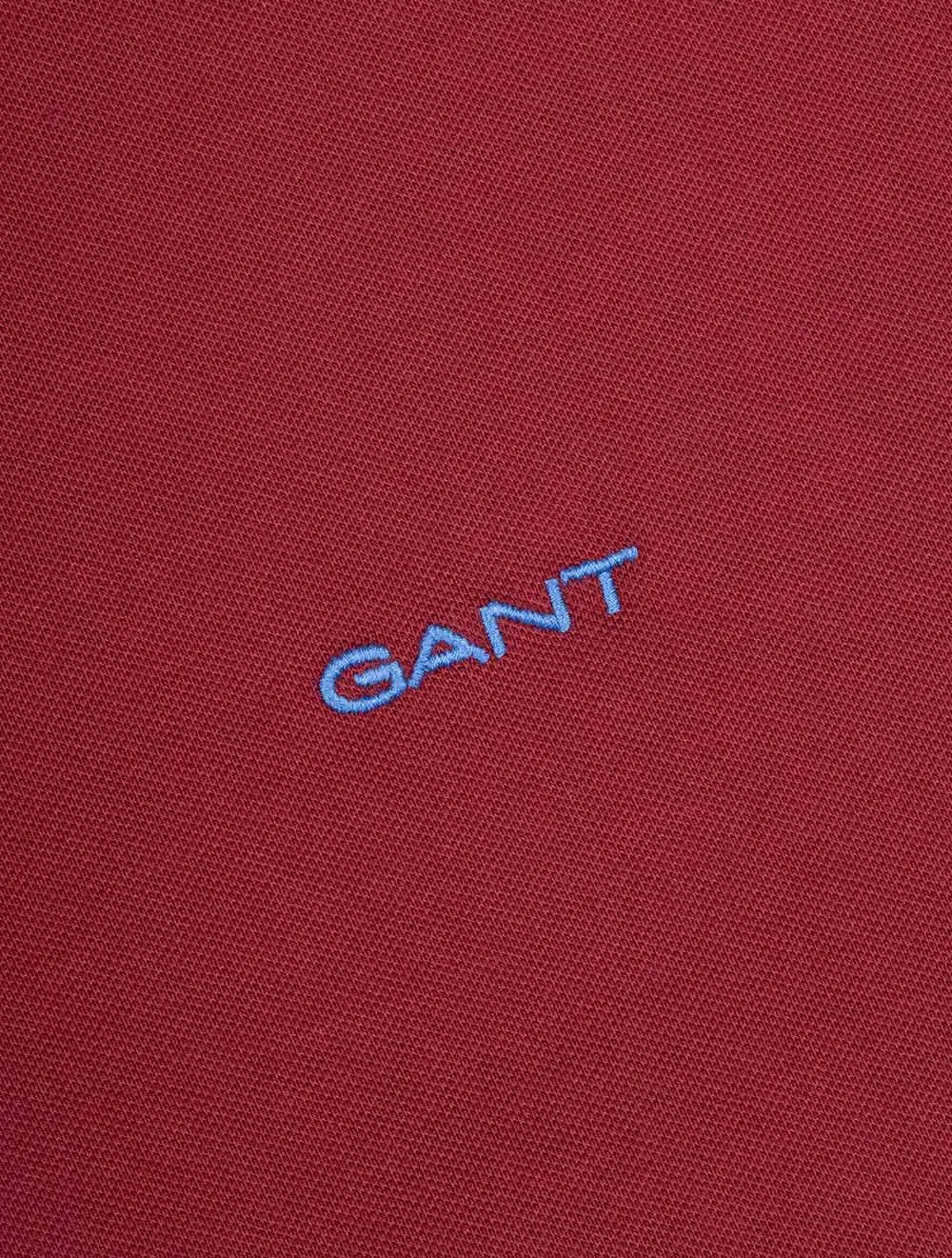 Regular Contrast Pique Short Sleeve Rugger Plumped Red