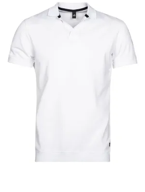 Rice Retro Poloshirt Pure White