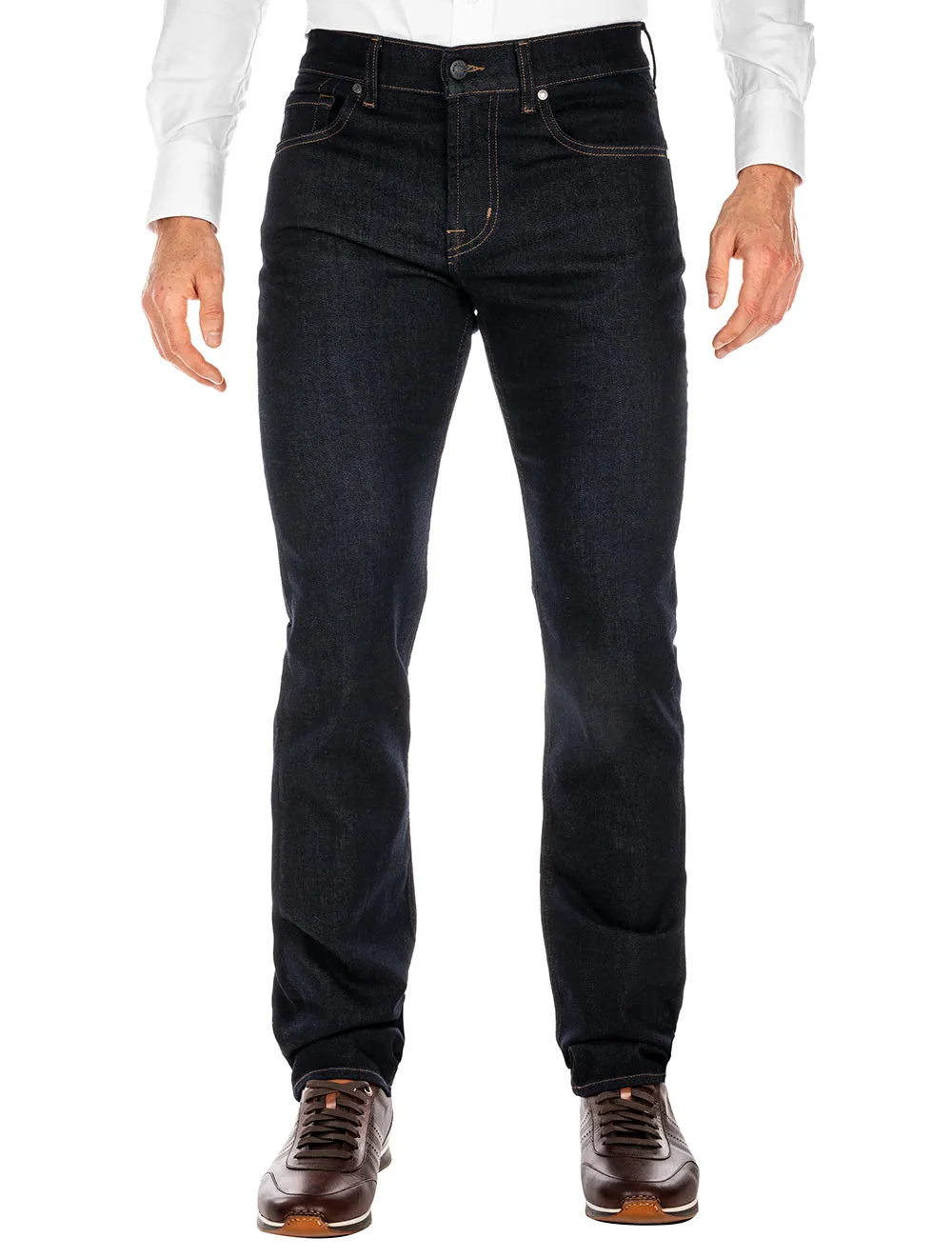 Seven Mankind Slimmy Navy