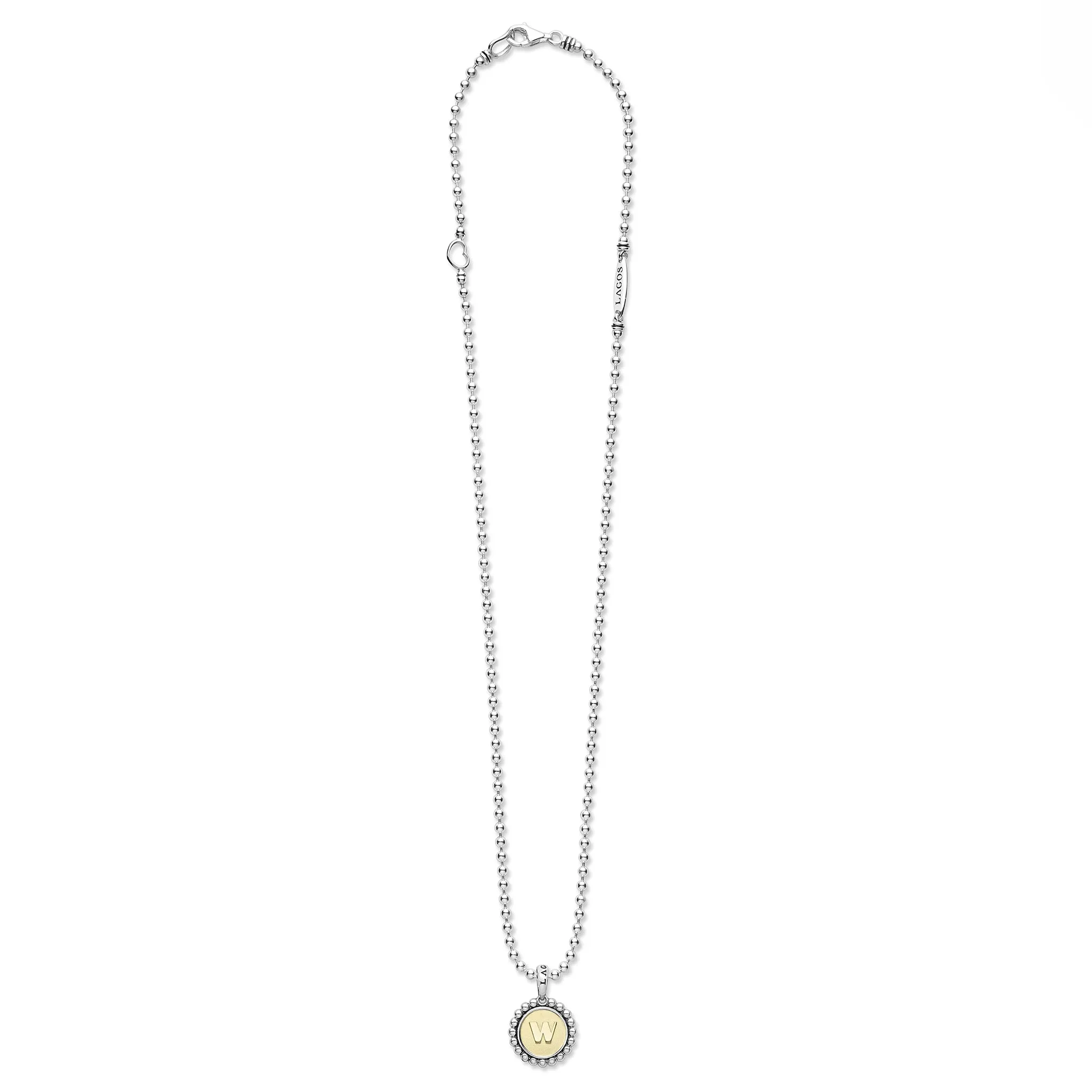 Signature Caviar Jewelry Signature Caviar W Initial Charm Necklace