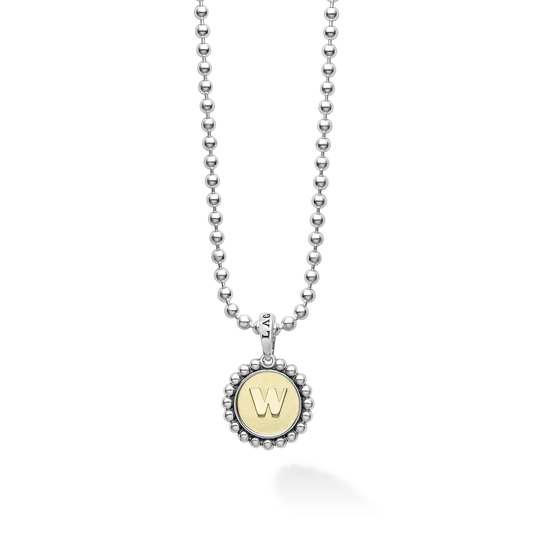 Signature Caviar Jewelry Signature Caviar W Initial Charm Necklace