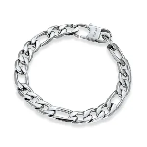 Silver & Stainless Essentials Jewellery Men Bracelet -  Stainless Steel 10mm Curb Link
