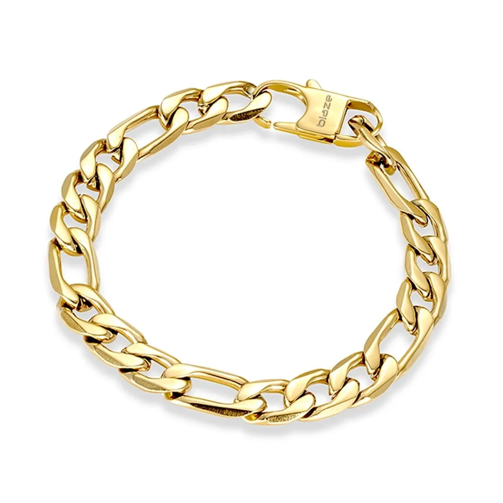 Silver & Stainless Essentials Jewellery Men Bracelet -  Stainless Steel 10mm Curb Link