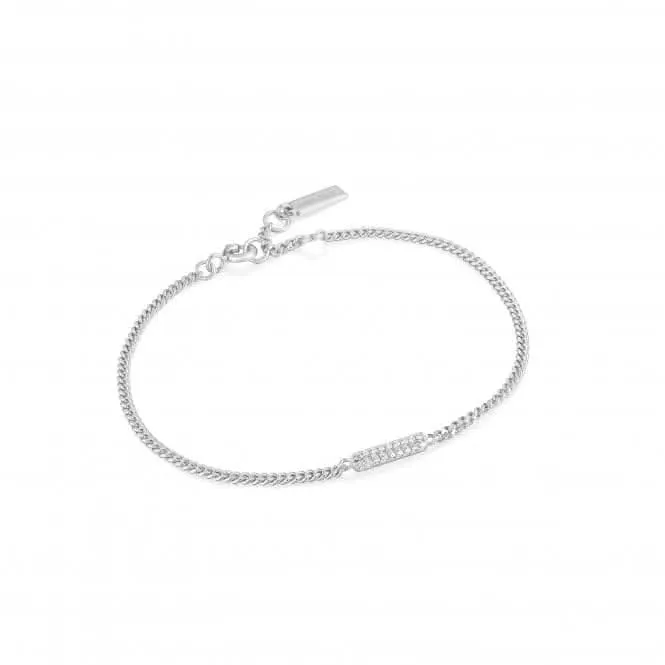 Silver Glam Bar Bracelet B037-02H Ania Haie Jewellery