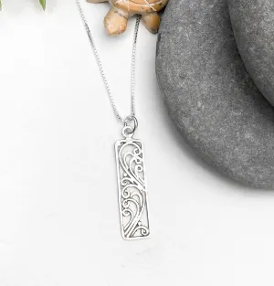 Silver Parrot Jewelry Fall Wind Sterling Silver Pendant