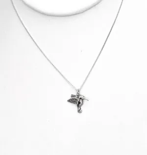 Silver Parrot Jewelry Sterling Silver Hummingbird Pendant