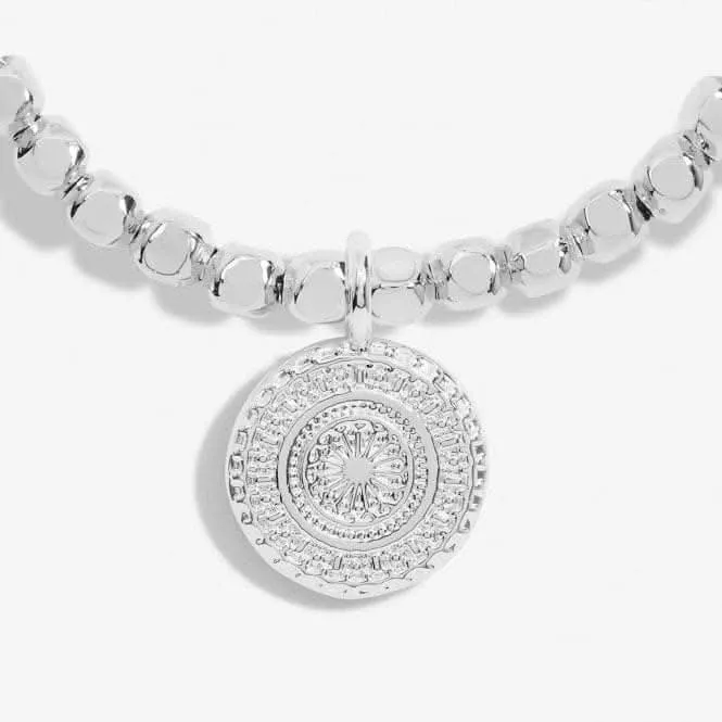 Silver Plated Coin Anklet Bracelet 23cm Stretch | Dazzling Charm & Timeless Elegance Joma Jewellery