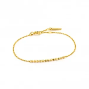 Silver Shiny Gold Plated Modern Multiple Balls Bracelet B002-01G Ania Haie Jewellery