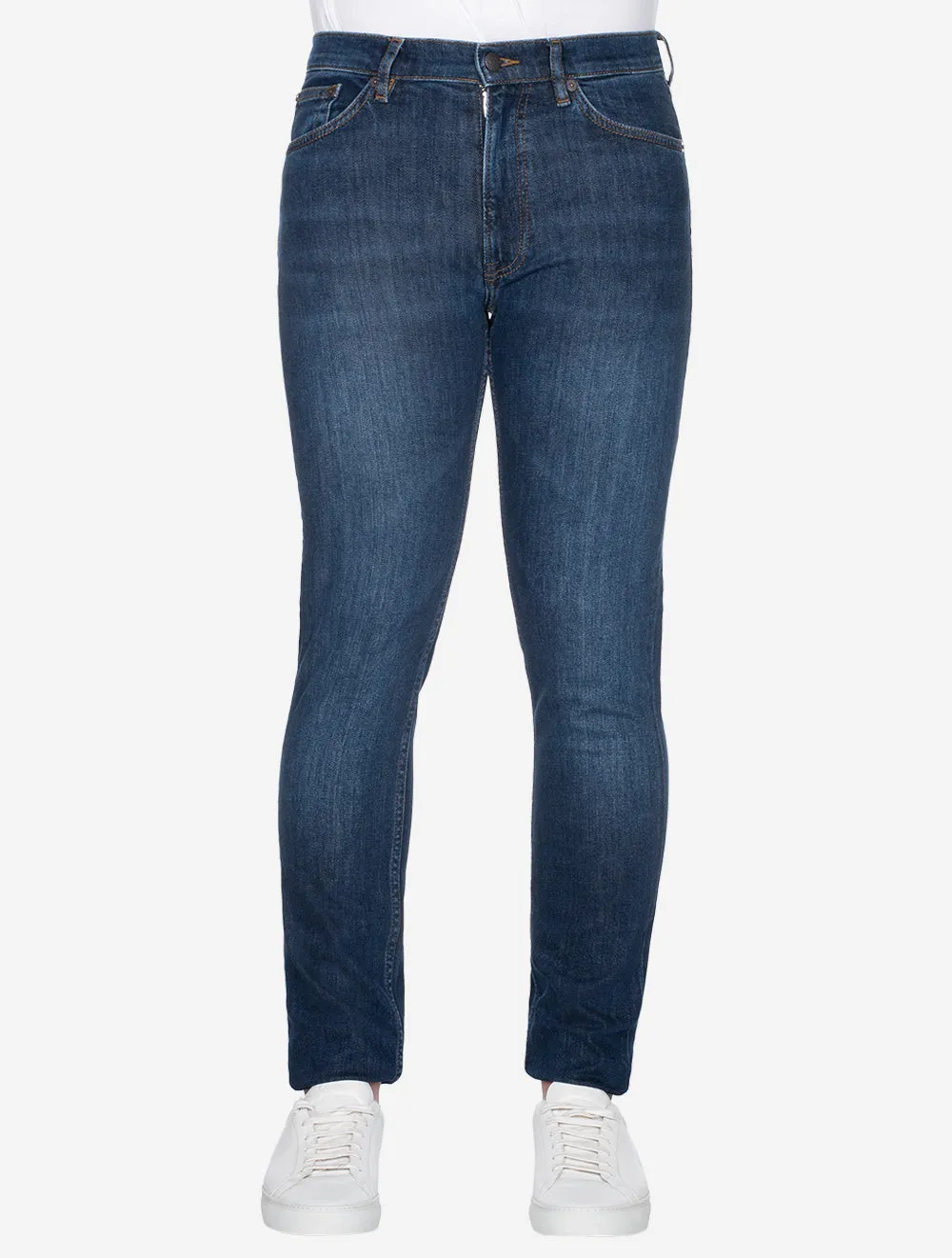 Slim Jeans Dark Blue Worn In