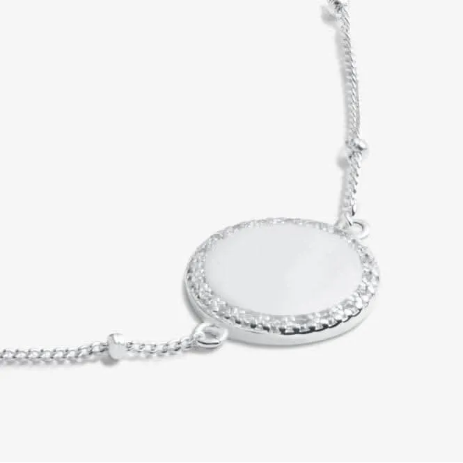 Sterling Silver 30th Birthday Disc Pave 16cm   3cm Bracelet JJS0011 Joma Jewellery