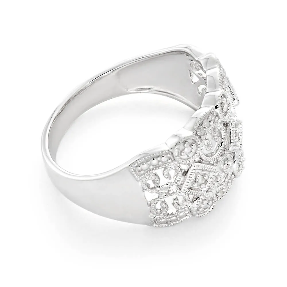 Sterling Silver Angelic Diamond Ring Sterling Silver	Jewelry