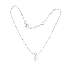 Sterling Silver Ball And Chain 27cm Anklet Sterling Silver	Jewelry