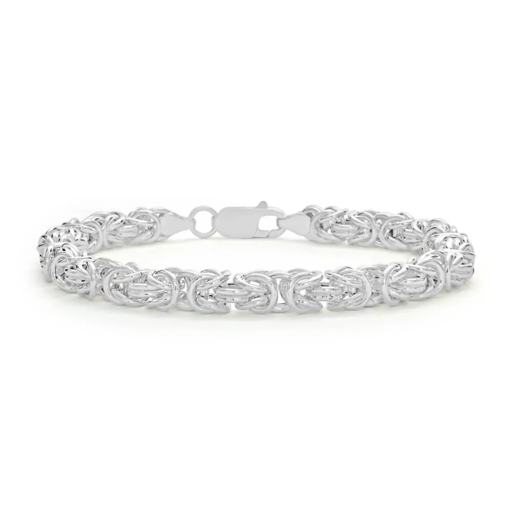 Sterling Silver Byzantine Bracelet Sterling Silver	Jewelry