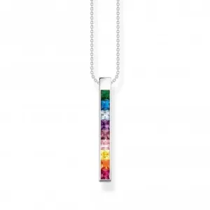 Sterling Silver Colourful Stones Necklace KE2146-477-7-L45V Thomas Sabo Necklaces