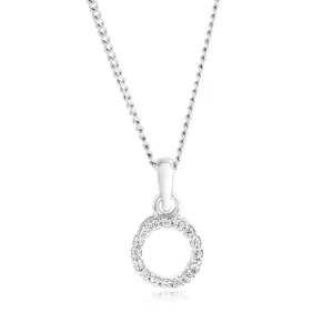 Sterling Silver Cubic Zirconia Circle Of Life Pendant Sterling Silver	Jewelry