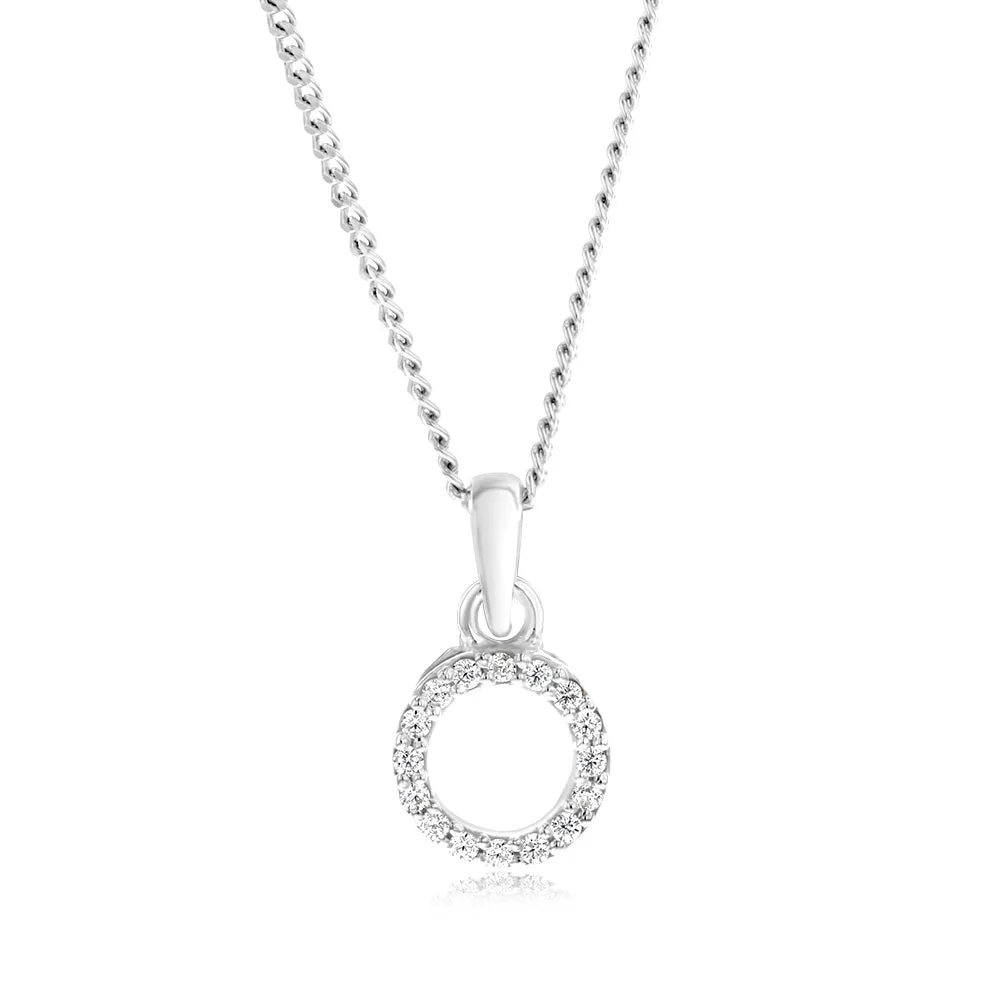 Sterling Silver Cubic Zirconia Circle Of Life Pendant Sterling Silver	Jewelry